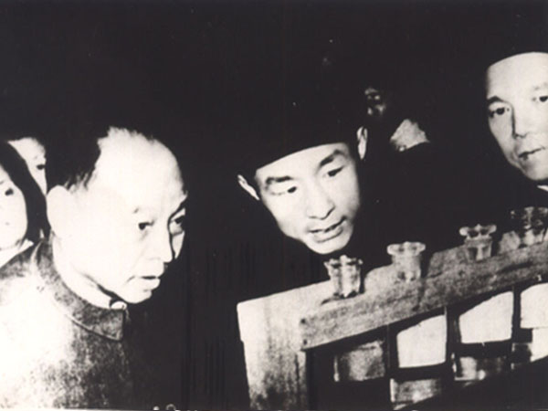 彭真同志視察自貢鹽化生產情況